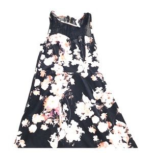 Floral skater dress with sweetheart neckline